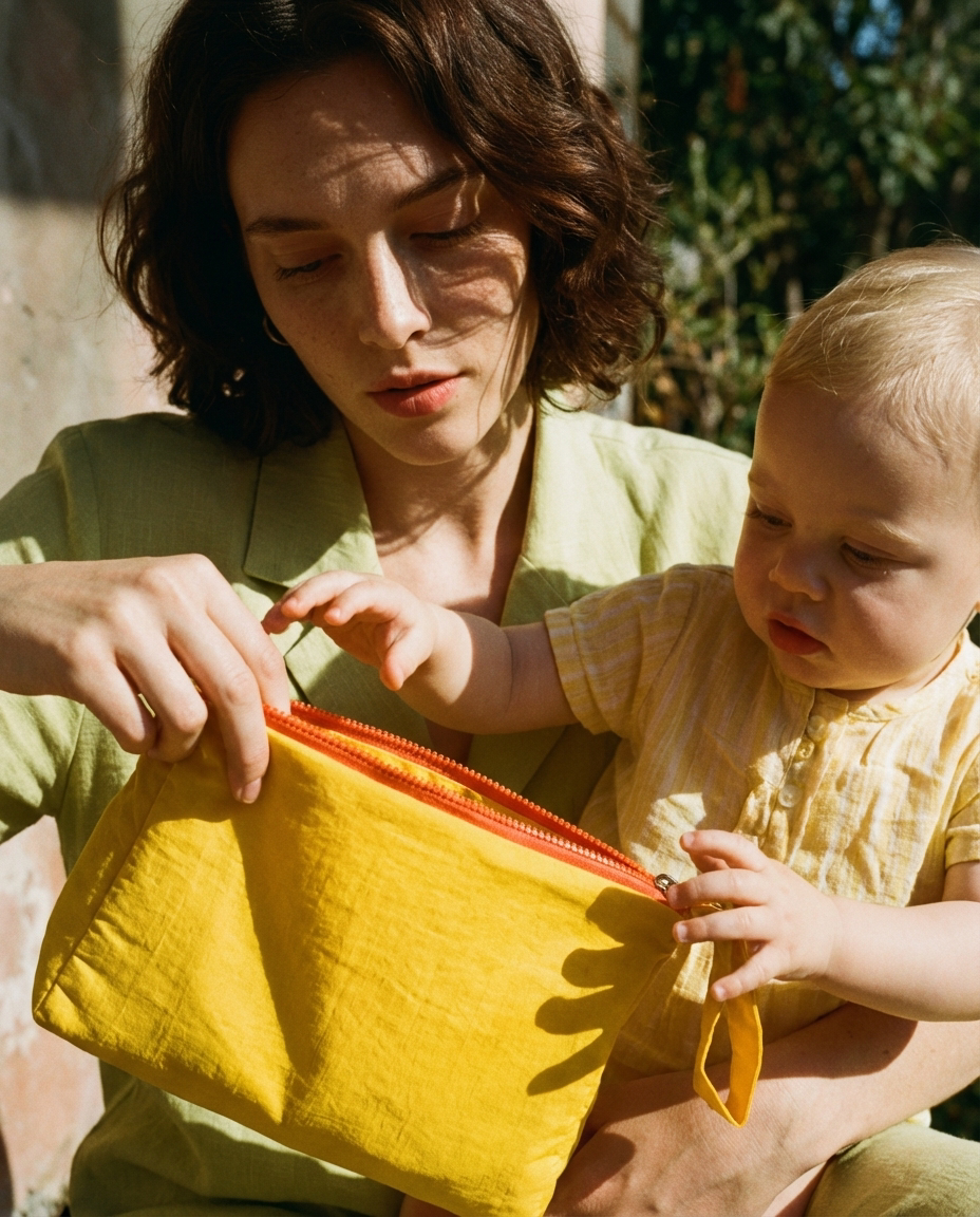 Toiletry Pouch "Organized Chaos" (Yellow) - Your Adventure Helper
