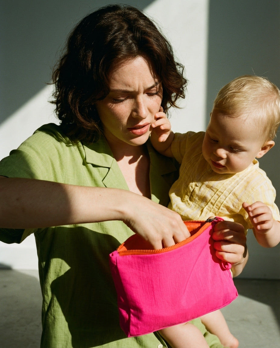 Toiletry Pouch "Organized Chaos" (Fuchsia) - Your Adventure Helper