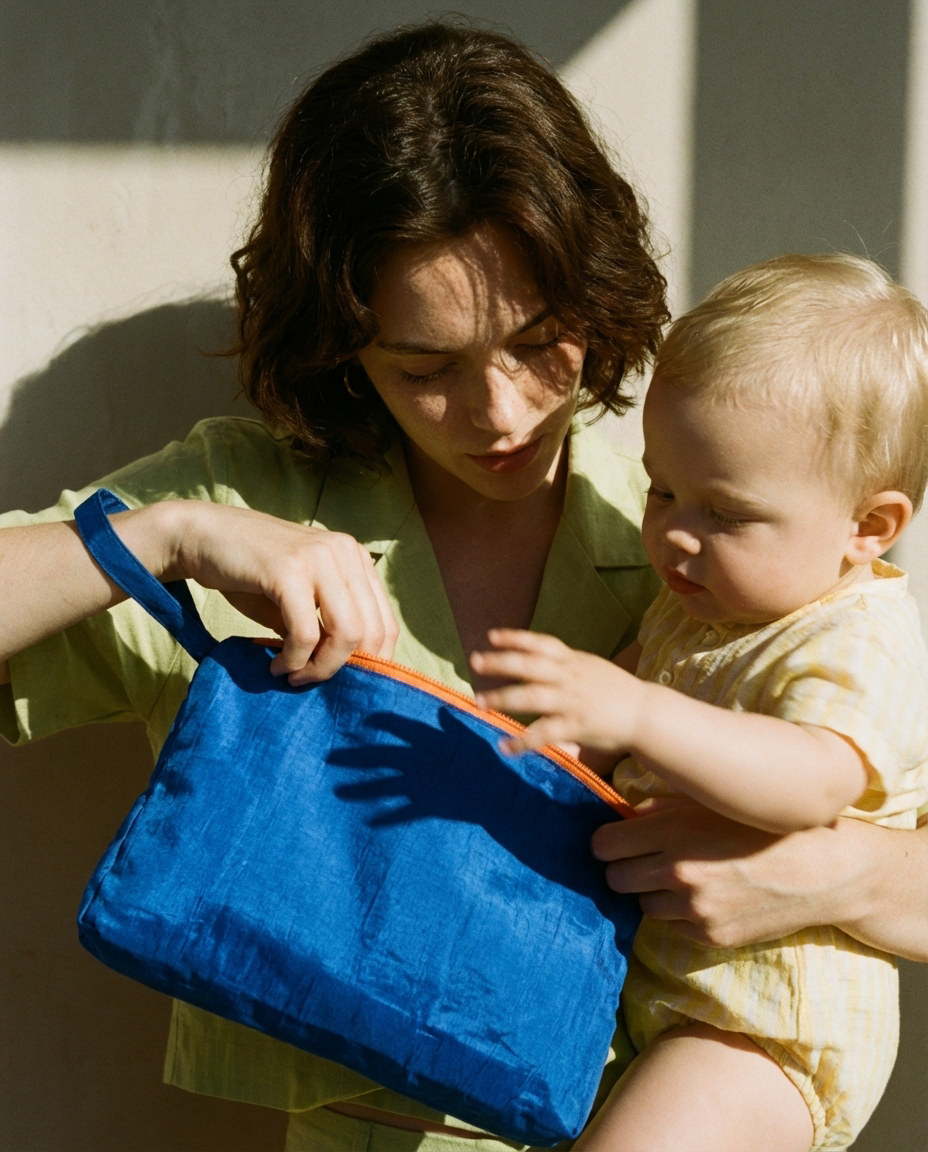 Toiletry Pouch "Organized Chaos" (Blue) - Your Adventure Helper