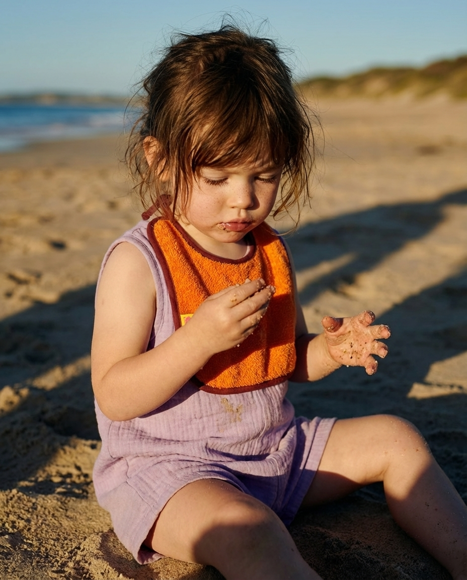 Reversible Bib "Pure Tenderness"