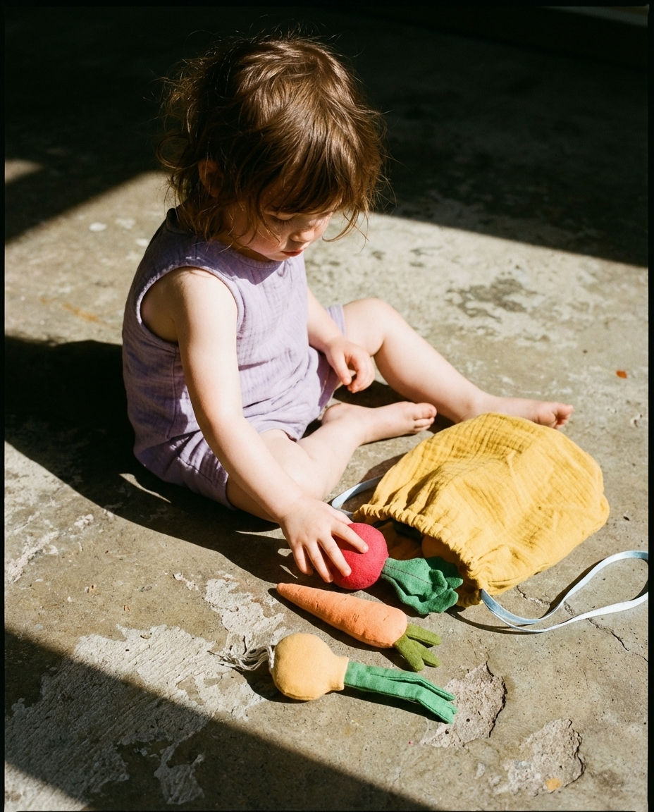 Linen Toy "Vegetable Mini Set" (3 pieces)