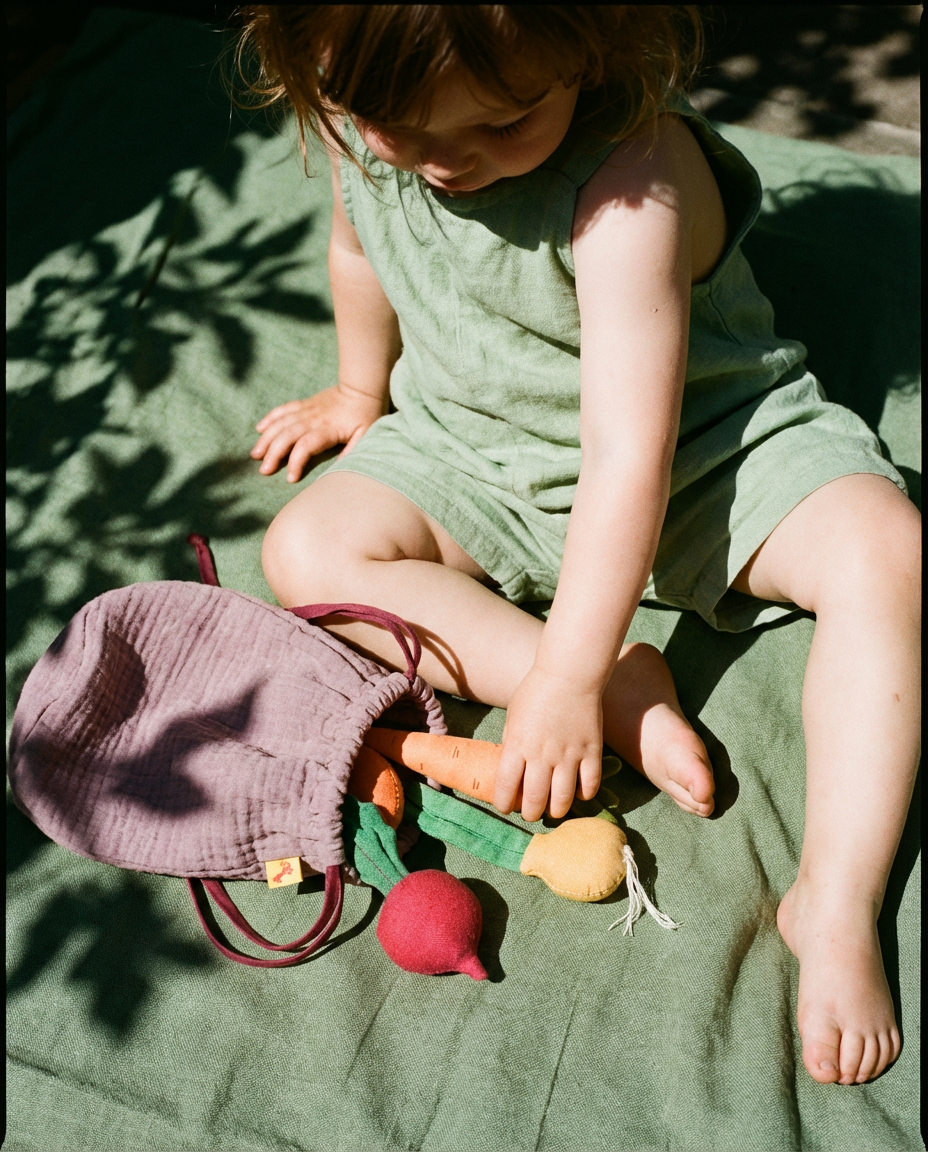 Linen Toy "Vegetable Mini Set" (3 pieces)