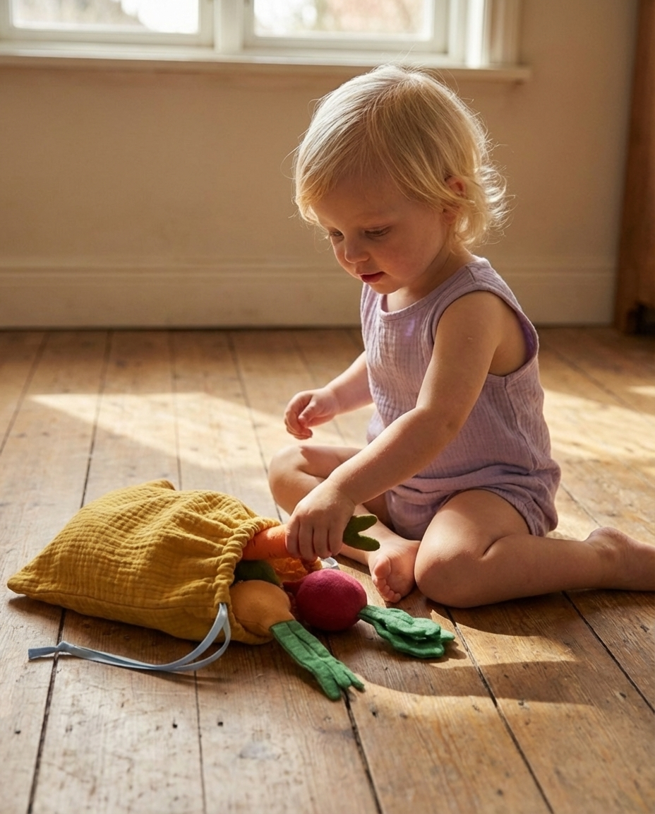 Linen Toy "Vegetable Mini Set" (3 pieces)