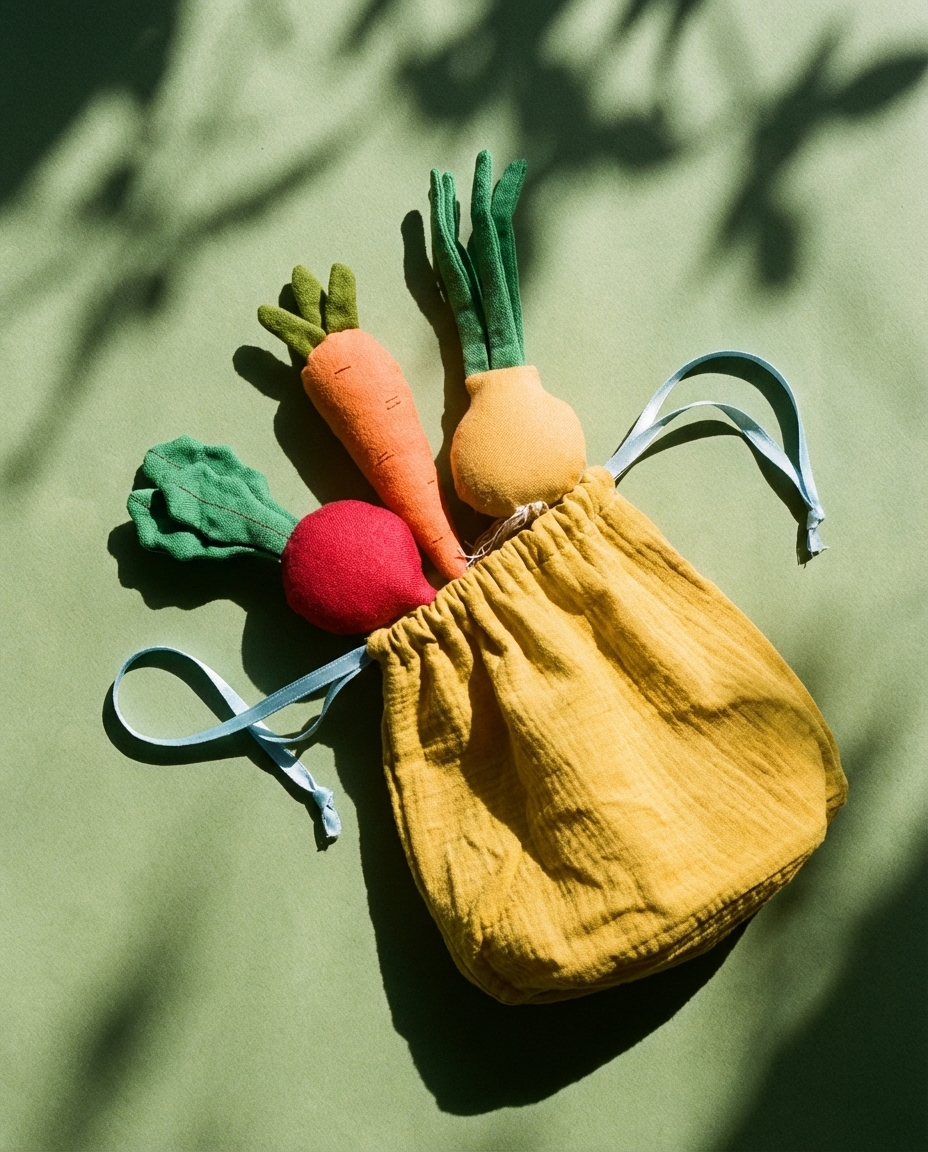 Linen Toy "Vegetable Mini Set" (3 pieces)