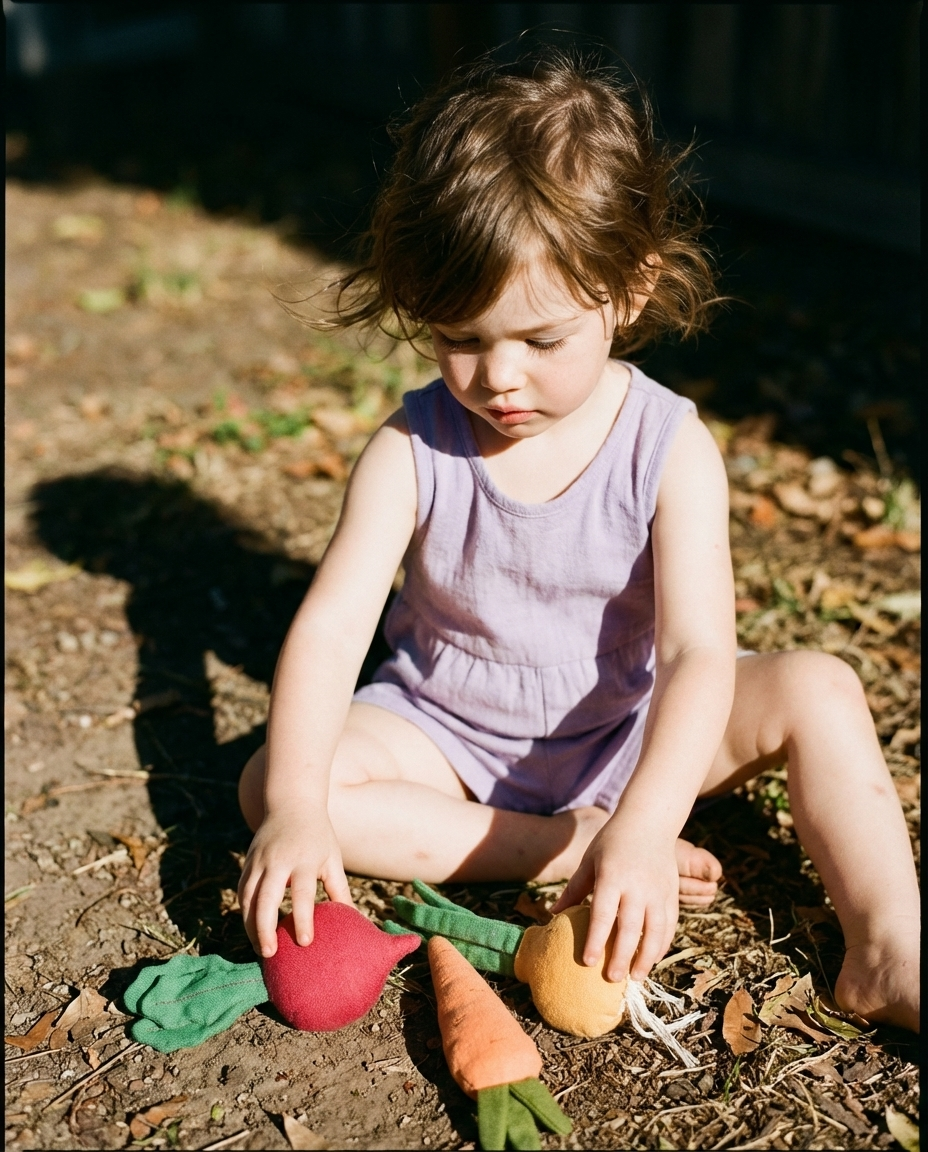Linen Toy "Vegetable Mini Set" (3 pieces)