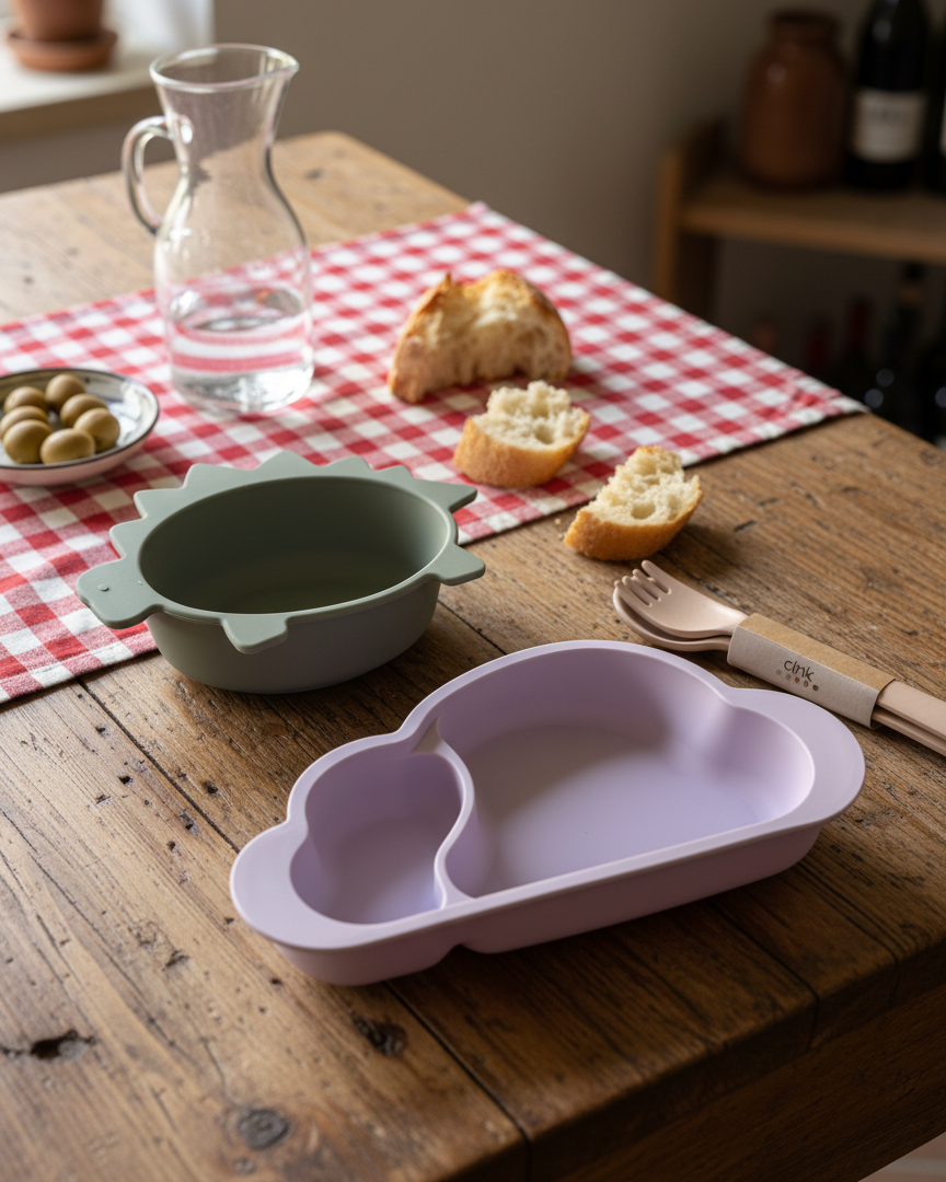 Cloud Silicone Plate with Suction Base (available in 3 colors)