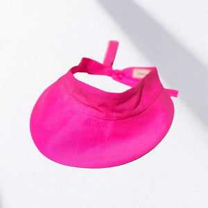 Visera back bow fuchsia