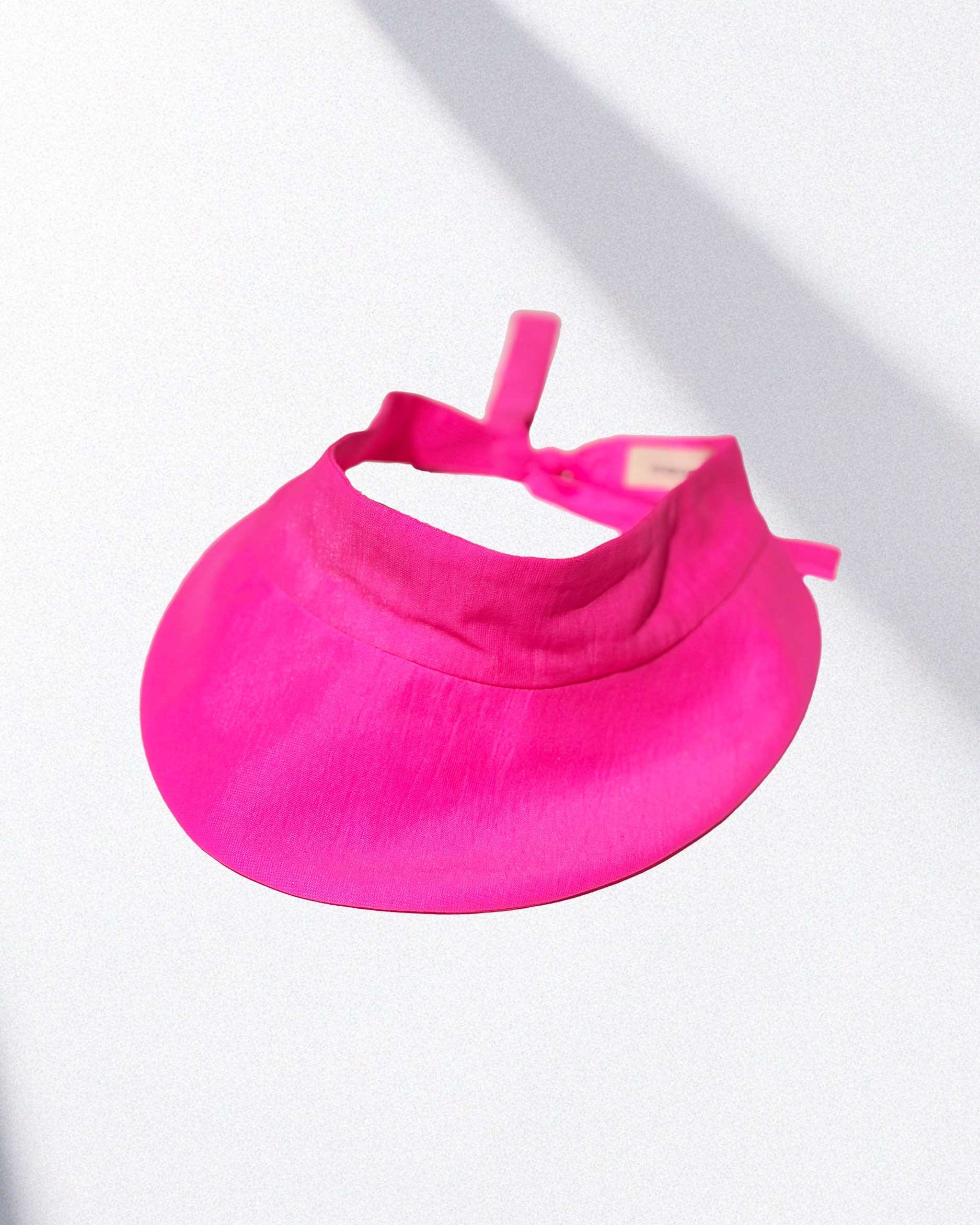 Visera back bow fuchsia