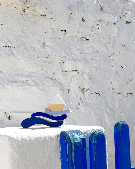 Wooden Toy "Boat and Waves"